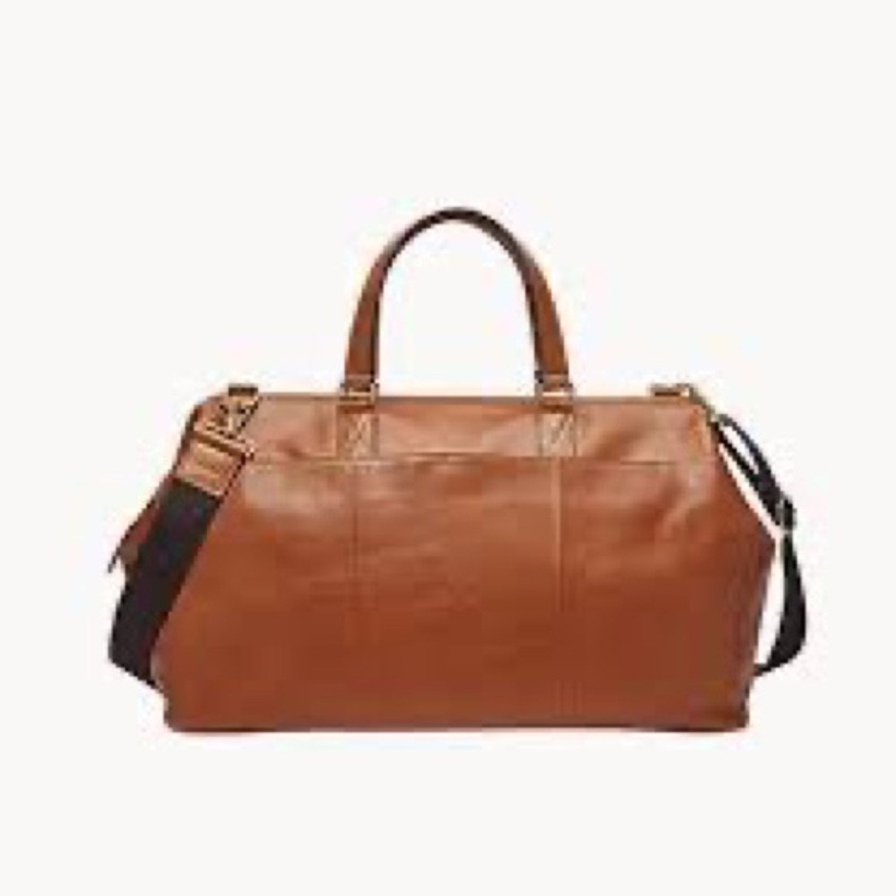 Fossil Defender Duffle Bag - Unisex Defender Framed DU Cognac - BRAND NEW